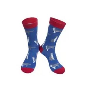 Mens Bamboo Dog Socks Siberian Husky Huskies Novelty Socks
